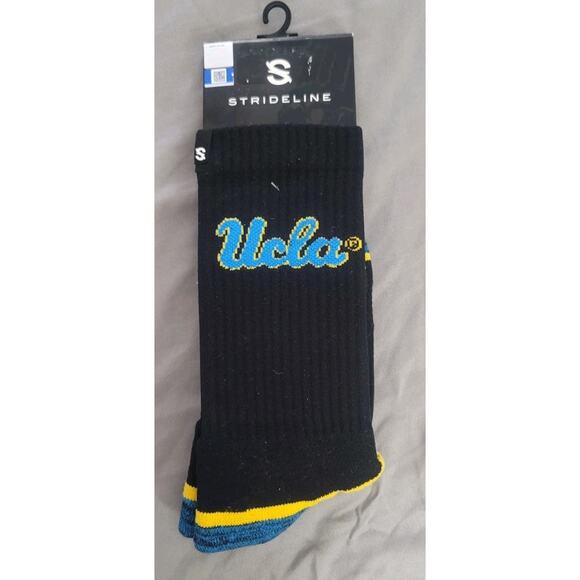 STRIDELINE Other - Strideline UCLA Bruins CREW Socks BLACK Men's LARGE
